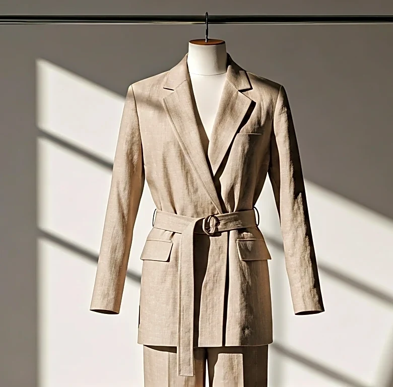 How Pitti Uomo Makes a Simple Belted Linen Suit Feel Editorial