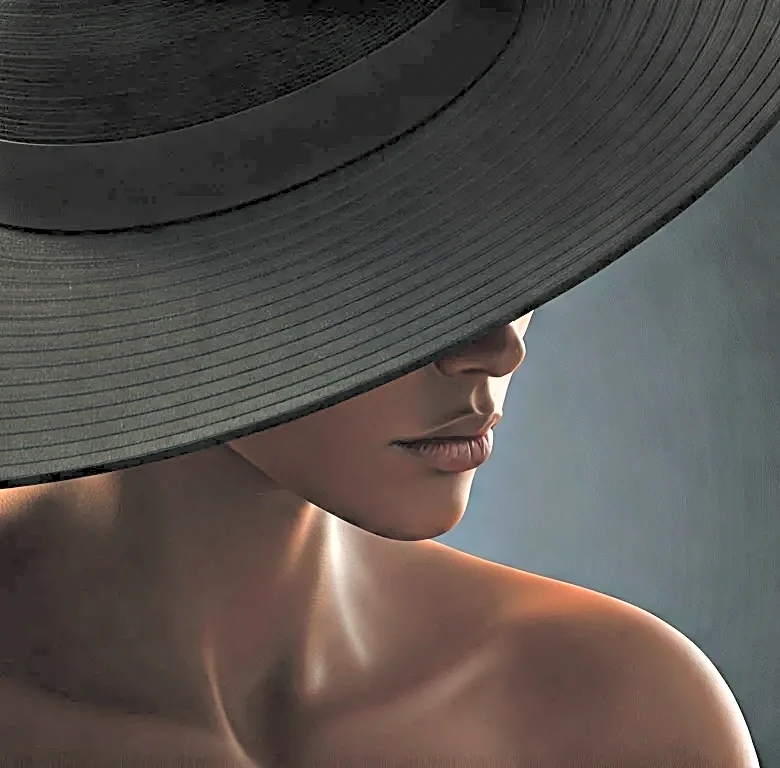The Hidden Power of Matte Skin Under a Dramatic Hat