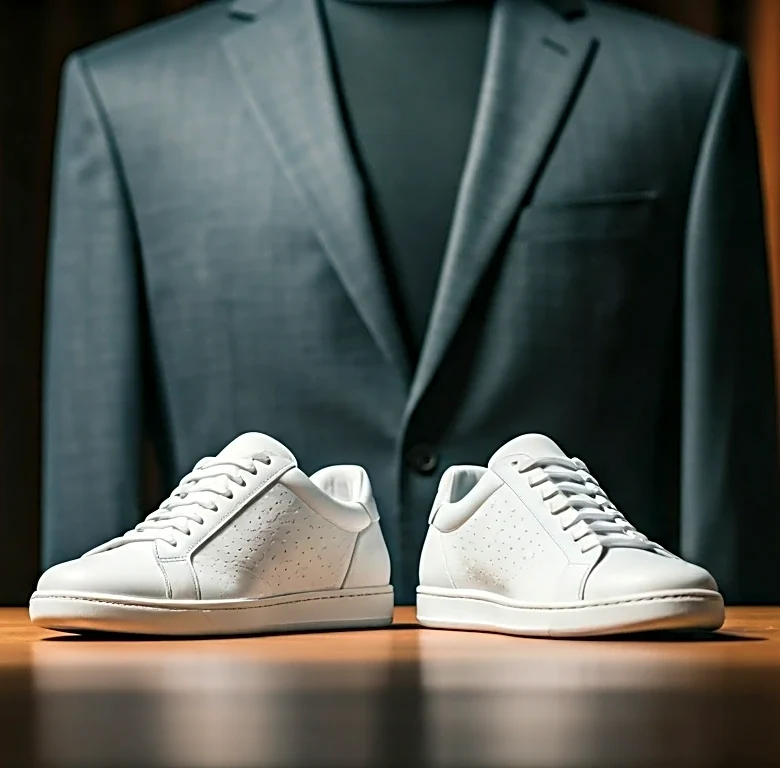 Why It Works to Wear Sneakers With a Draft Suit When the Tailoring Is Right