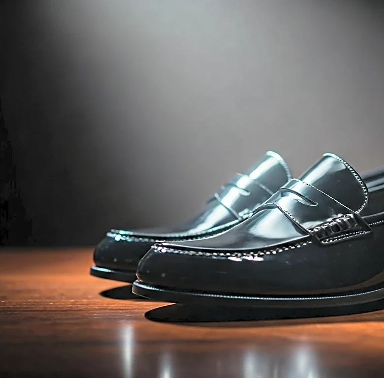 Why the Patent-Leather Loafer Is Quietly Owning Draft-Night Footwear
