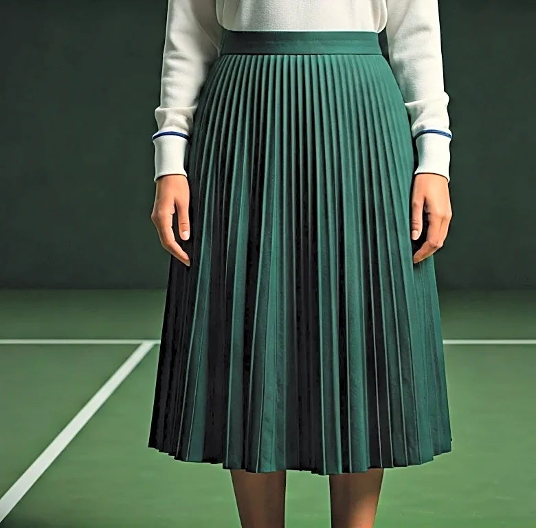 How the Thom Browne Mood Board Reframed Box-pleat Midi Skirts for Wimbledon — with Archival Sportswear References