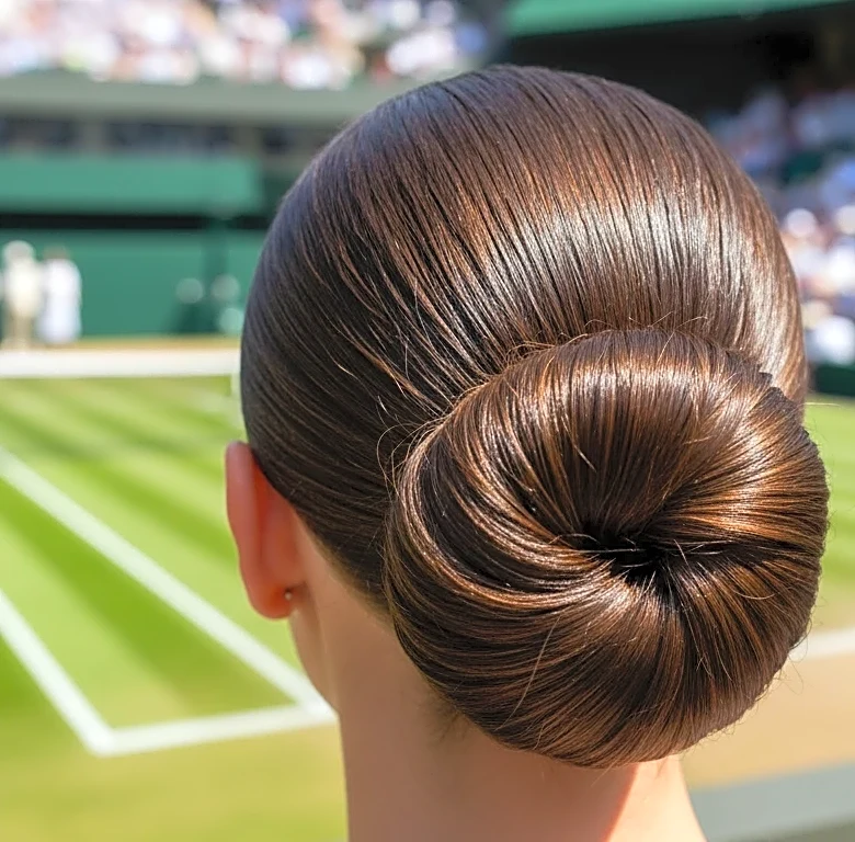 Why Wimbledon Uses Clean-girl Bun Engineering to Signal Control, Freshness, and Ease in a Serious Summer Edit