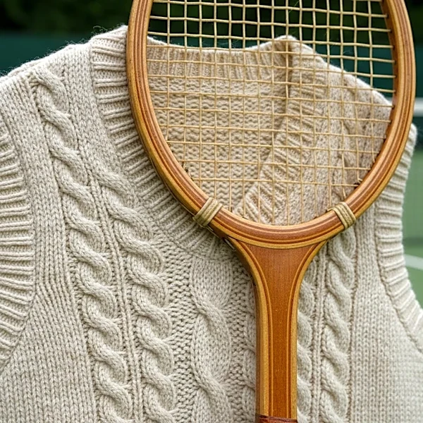 The Overlooked Construction Detail Behind Wimbledon Cable-Knit Tennis Vests, Through a 1990s Archive