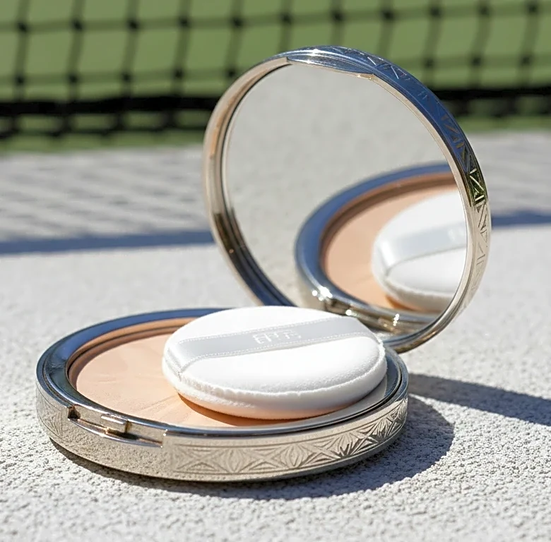 The One-Product Case for SPF Reapplication Over Makeup in a Wimbledon Beauty Kit, Through a 1950s Archive