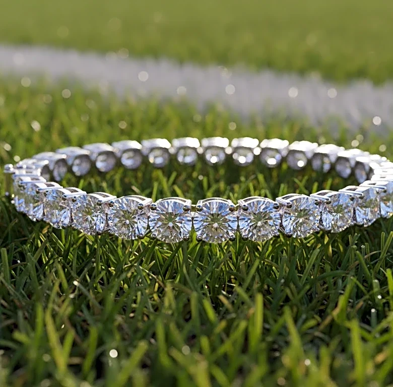Why Tennis Bracelets Are the Hero Piece in an Easy Tenniscore Closet When You Want the Wimbledon Mood