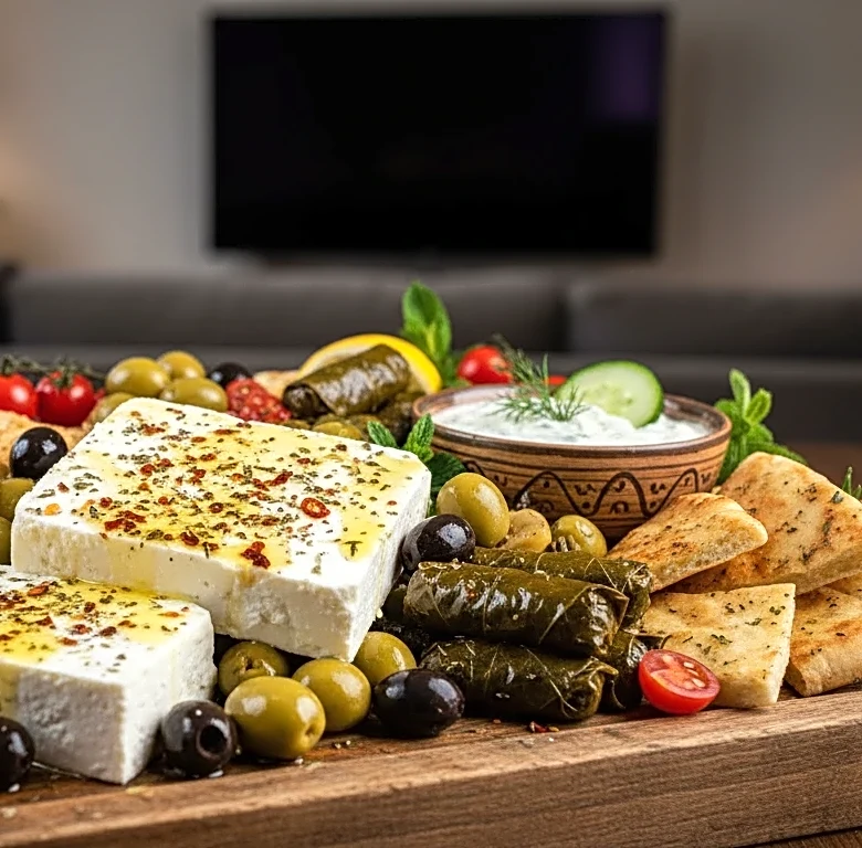 How to Build a Greek-Inspired Snack Spread for a Nolan Marathon