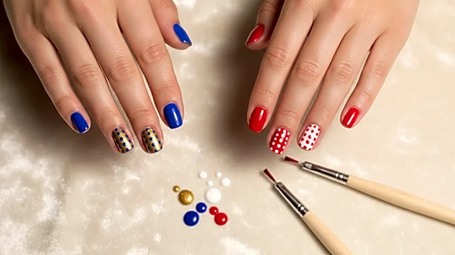 Make a Simple Team-Color Nail Design With Dotting Tools You Already Own