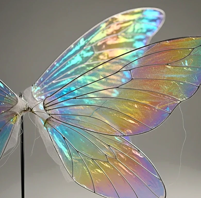 A DIY Method for Turning Organza Into Iridescent Wing Panels