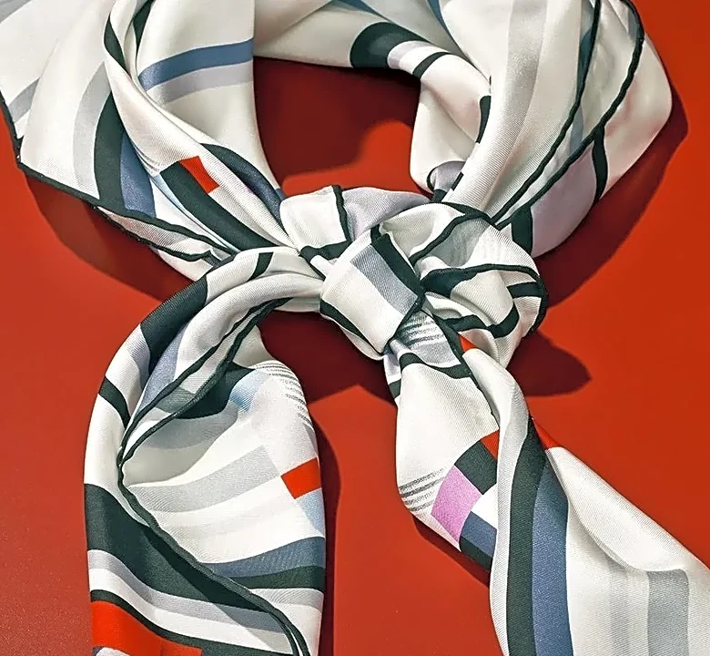 How to Turn a Silk Scarf Into a Structured Scandi Accessory