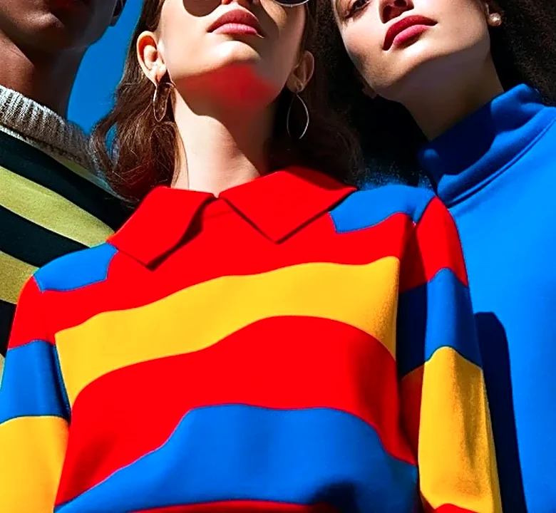 How 1980s Danish Postmodernism Returns Through Color-Blocked Knits