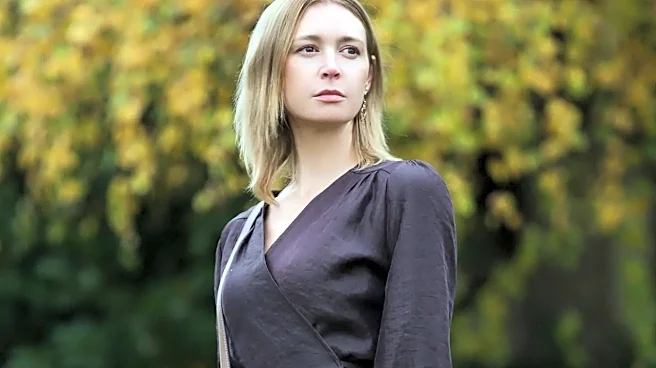 How to Style a Plum Satin Skirt and a Wrap Sweater