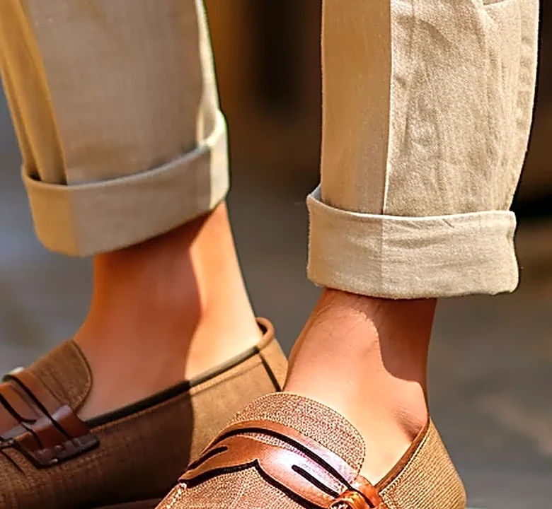 How to Style Camel Ankle Pants, a Cable-Knit Sweater, and Loafers