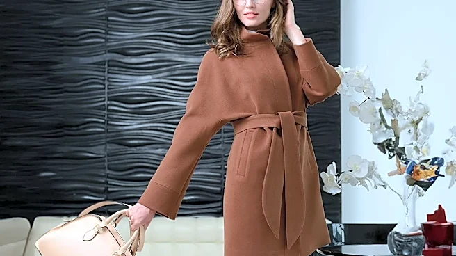 How to Style an Oatmeal Knit Skirt With a Belted Jacket