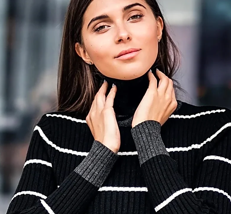 How to Style a Ribbed Knit Midi Dress With a Mock-Neck Top