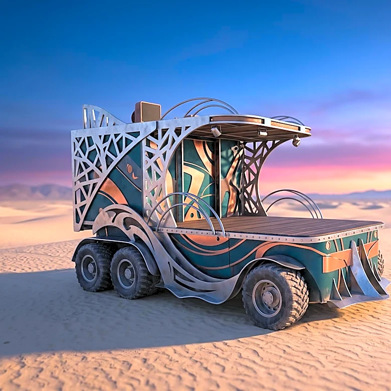 Why an Elevated, Outward-Facing Platform Can Make a Burning Man Art Car Feel Like a Moving Stage