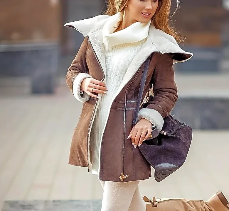 What the shearling coat Looks Like in Mid-Range vs Premium Brands