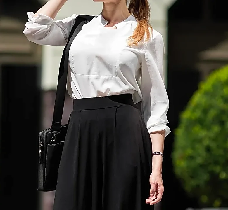 7 Outfits Built Around One Pair of Wide-Leg Black Trousers