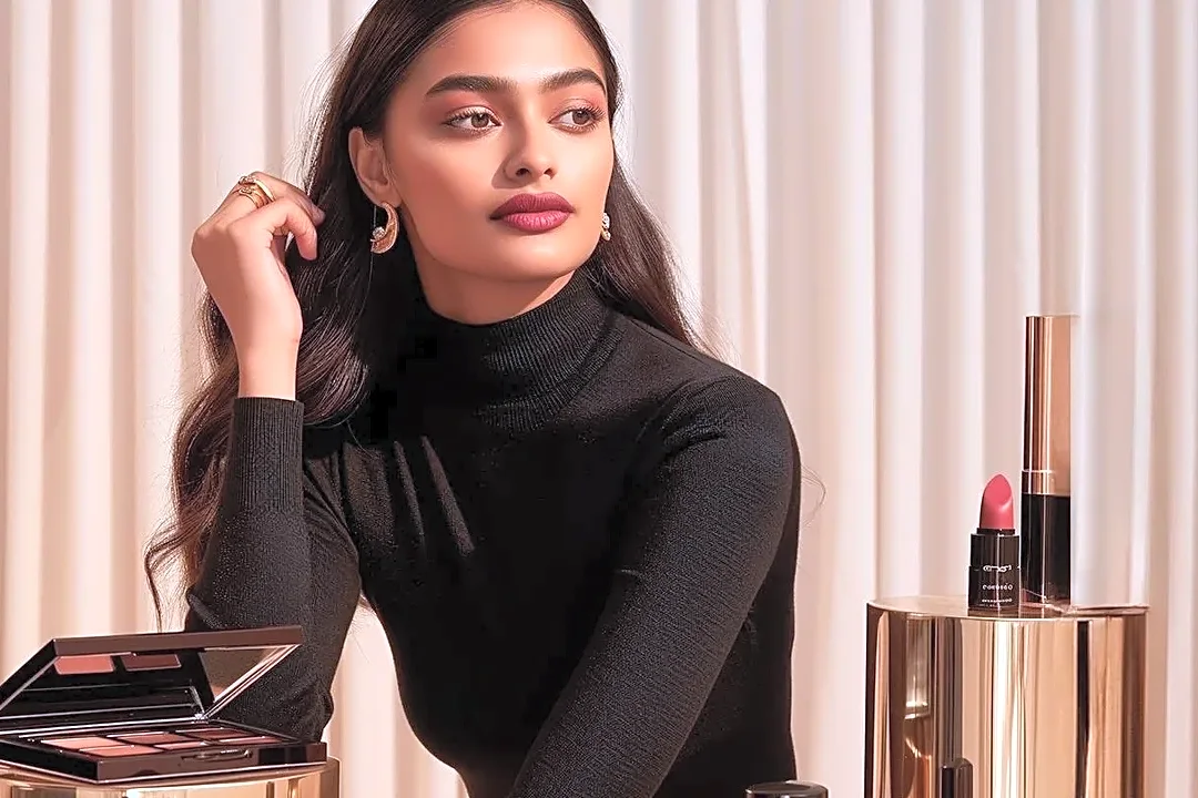 Five Lip Colors That Change the Story of the Same Black Dress
