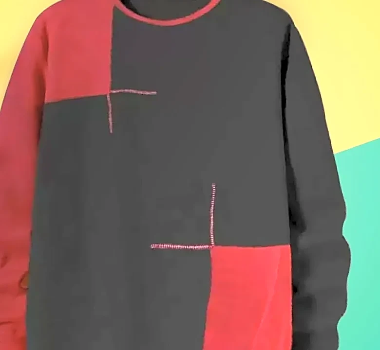 A Cubist Outfit Built From Angles, Panels and Split Color