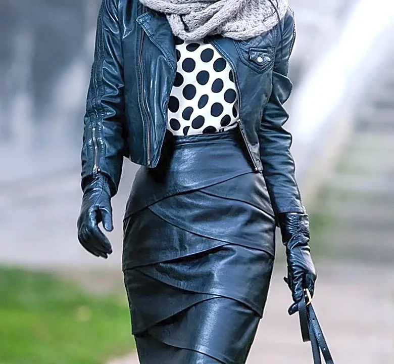 How to Mix Leather, Knitwear and Cotton Without Looking Heavy