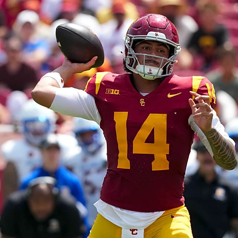 Jayden Maiava, Jide Abasiri discuss USC’s victory over San Jose State