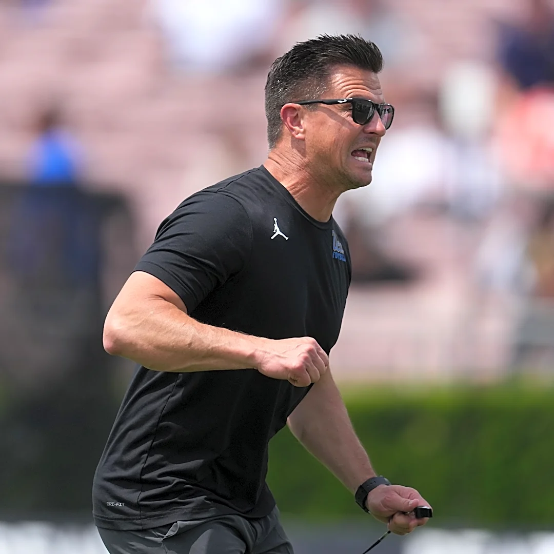 UCLA's Bob Chesney speaks about his two options at quarterback