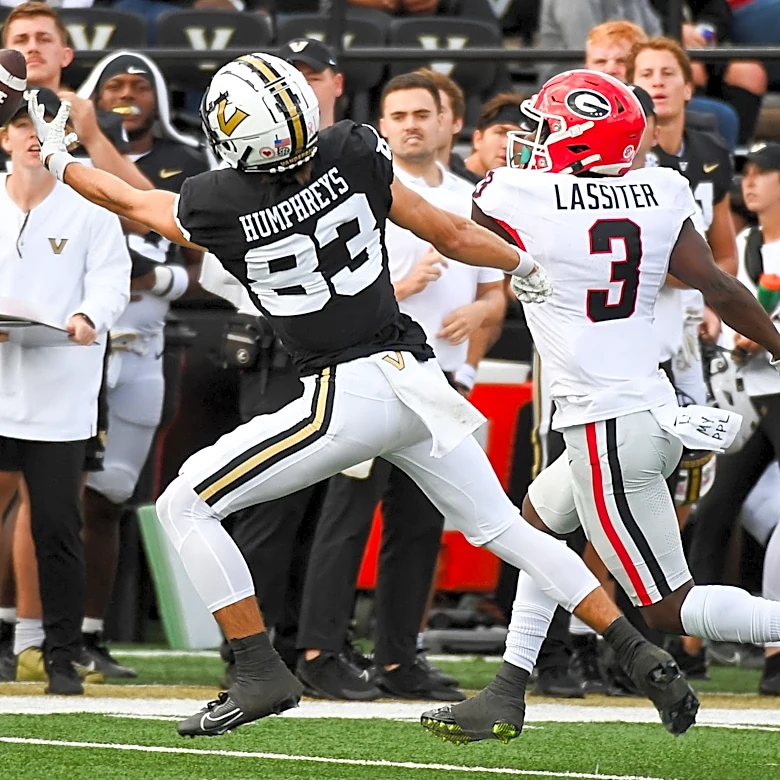 What TV channel is Georgia football vs. Vanderbilt on today?
