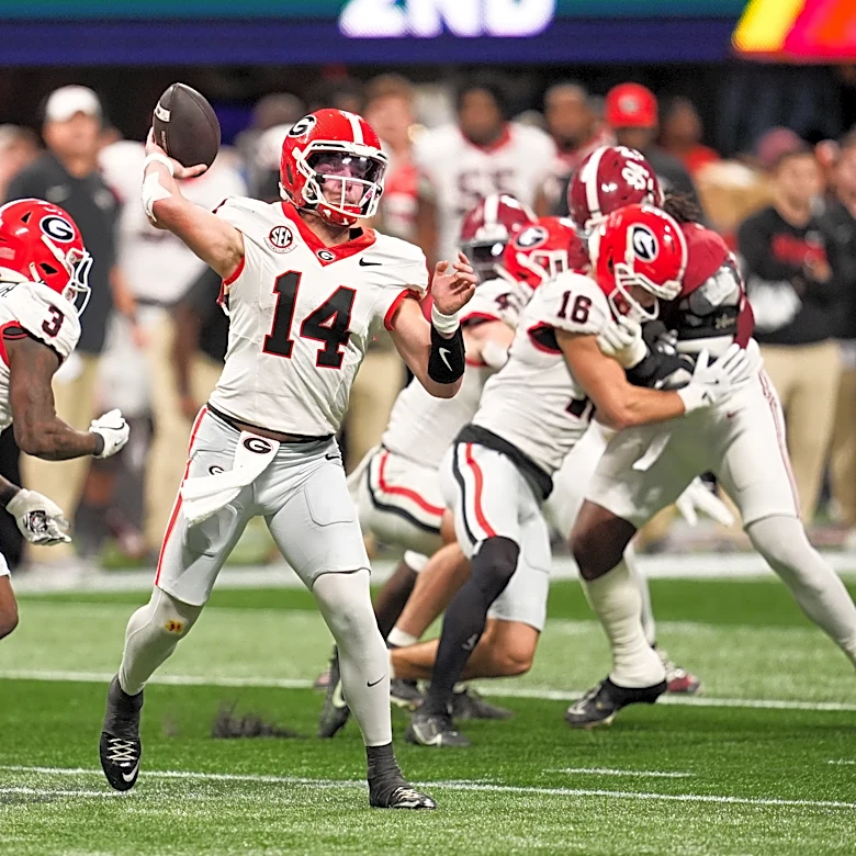 TV channel, commentators for Georgia football at Alabama