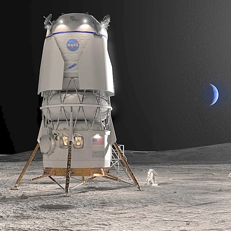 Astronauts to begin training in replica of Blue Origin's lunar lander