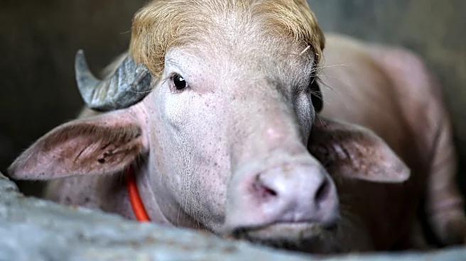 Albino buffalo named 'Trump' goes viral in Bangladesh