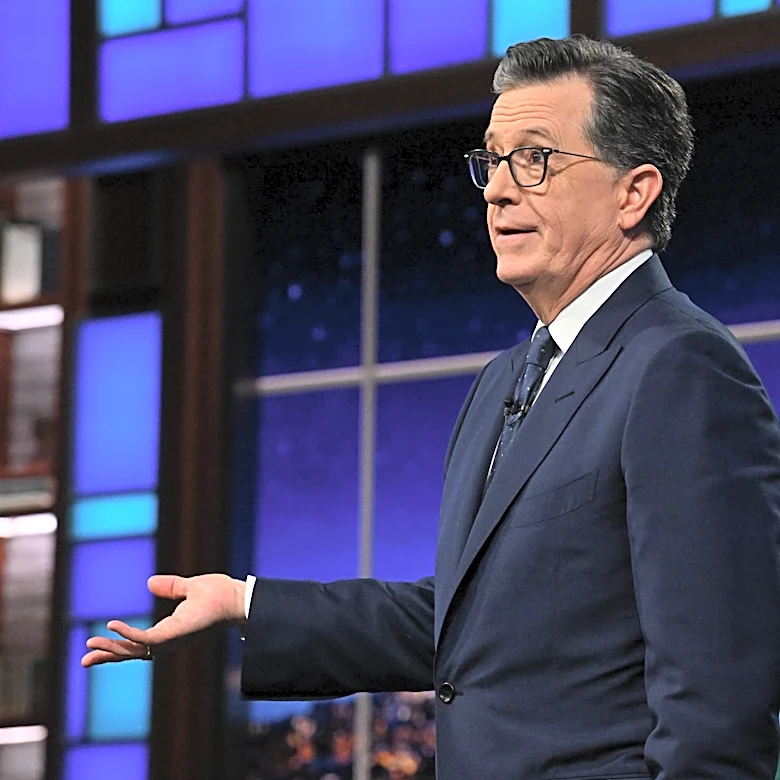 Colbert uses 'Peanuts' music to try to get CBS sued on 'Late Show' finale