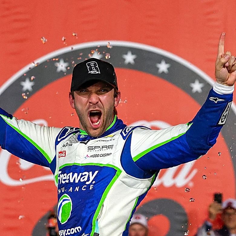 Daniel Suarez wins emotional Coca-Cola 600 after death of Kyle Busch