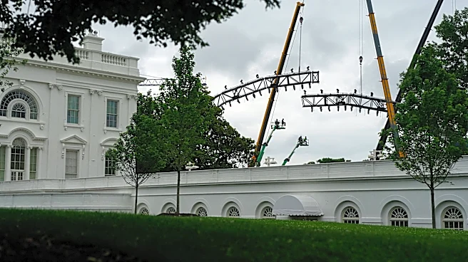UFC arena soars above White House as Trump prepares for big cage fight