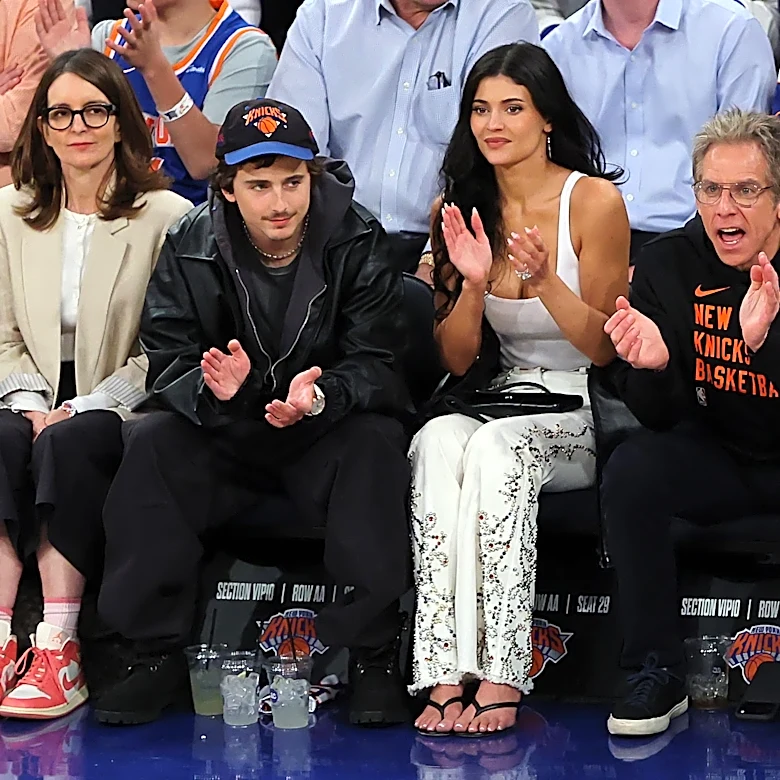 Tina Fey defends Timothée Chalamet 'manspreading' at NBA game