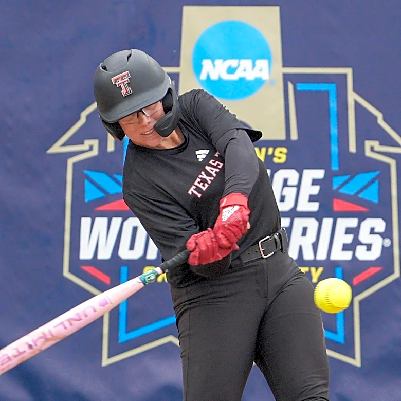 Texas Tech softball star Mia Williams hit by pitch, this time in WCWS