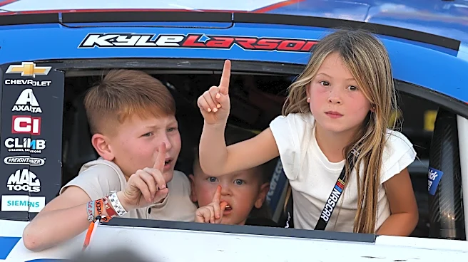 Kyle Larson's 8-year-old daughter gives adorable tribute to Kyle Busch