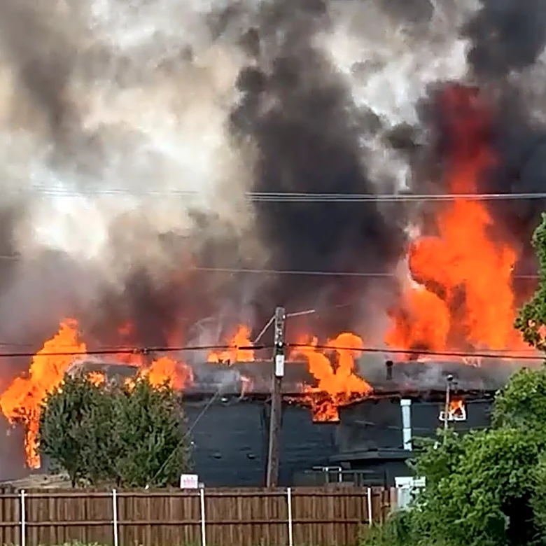 Video shows fire erupt after deadly gas explosion in Dallas