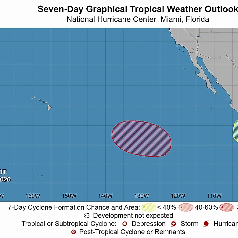 Hurricane forecasters identify second possible storm in Pacific