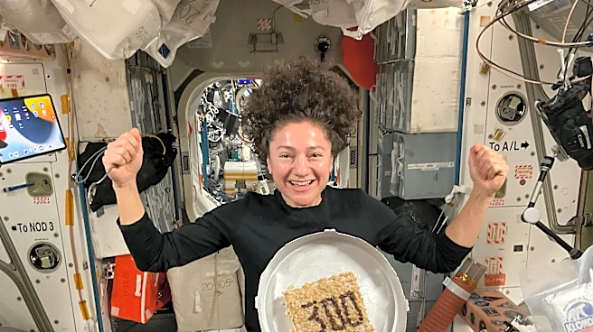 Astronaut on ISS receives 'space cake' to mark 300 days in orbit