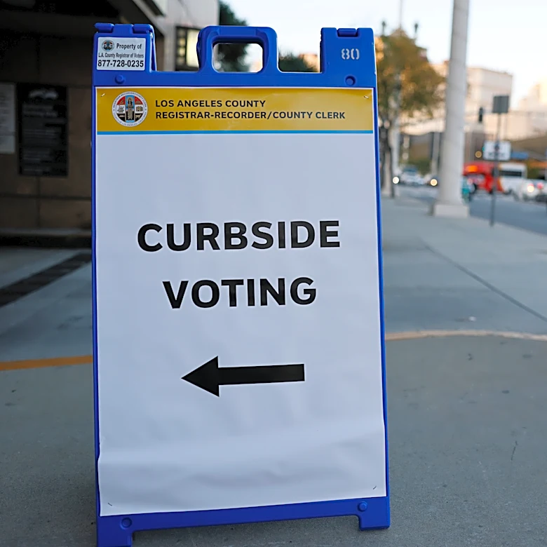 LA officials issue warning after vote center vandalism, burned ballots