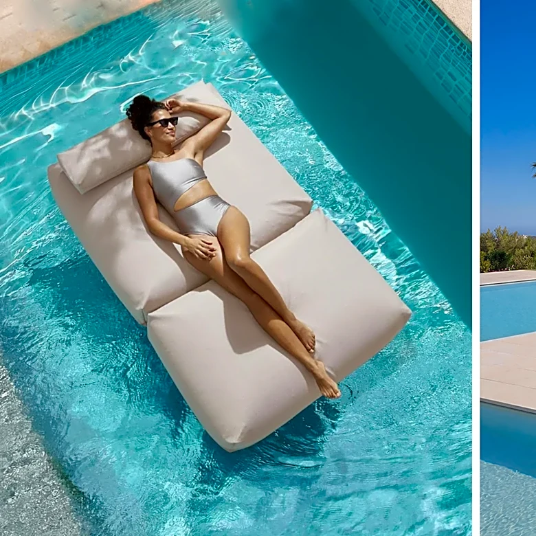 This floating sofa is the luxury backyard upgrade your pool needs
