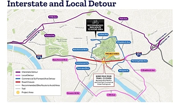Commercial Street Bridge replacement to bring major I-376 closures