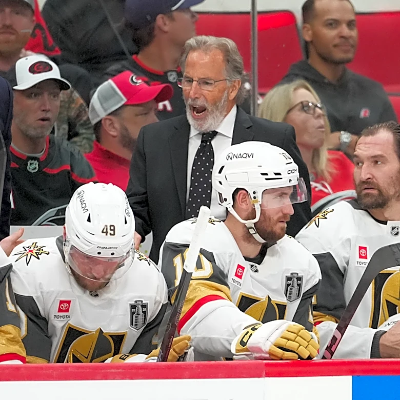 John Tortorella challenge backfires: Vegas coach gives Carolina late power play, go-ahead goal