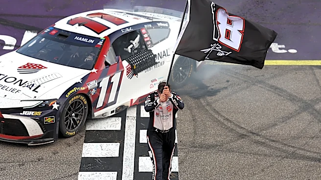 Denny Hamlin explains his Kyle Busch tribute after winning at Michigan