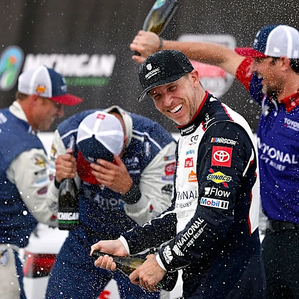 Denny Hamlin hints at NASCAR retirement plans after Michigan win
