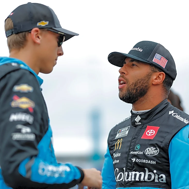 Bubba Wallace explains exchange with Carson Hocevar after Michigan race