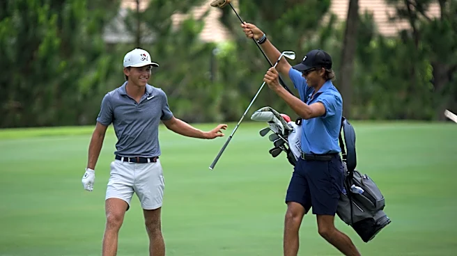 WATCH: Charlie Woods caddies for Miles Russell at US Open qualifier