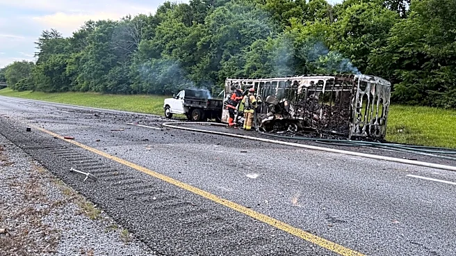 Watch truck carrying fireworks ignite on Tennessee interstate