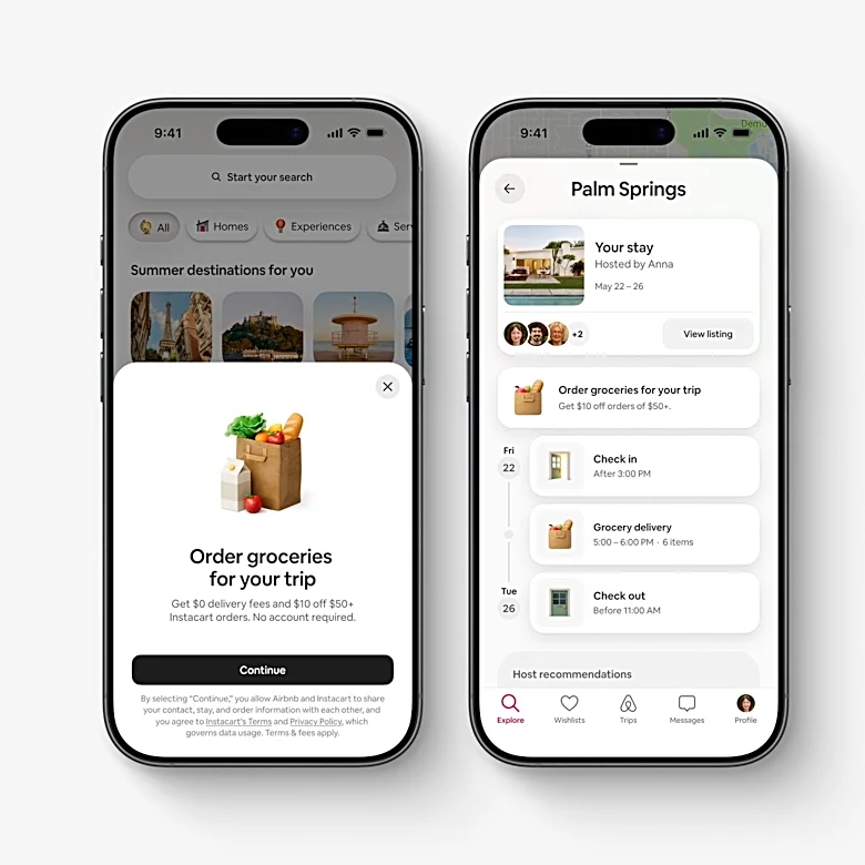 This new Airbnb feature delivers groceries before you get there