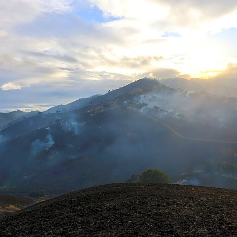 The Putah Fire grows overnight burning over 800 acres in Yolo County